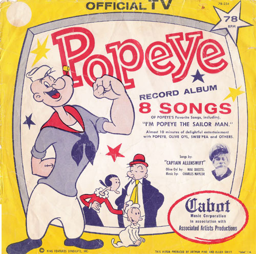 popeye records w Capt Allen Swift