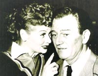 Lucy and John Wayne
