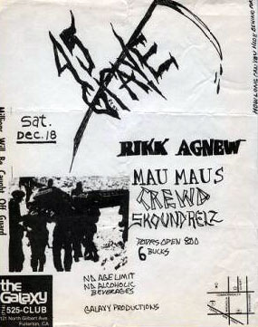 punk flyer