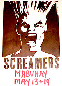 The Screamers punk rockflyer