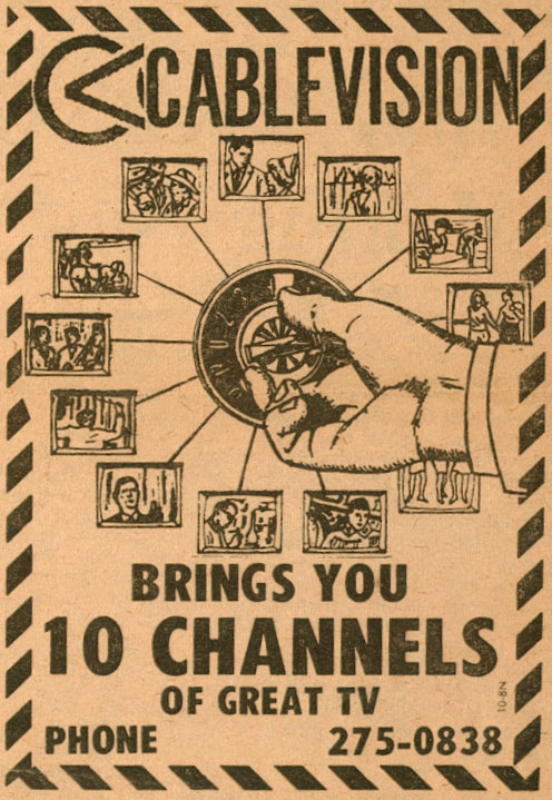 TV blof - cable TV 1973