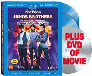 Jonas Brothers: The 3D Concert Experience on DVD