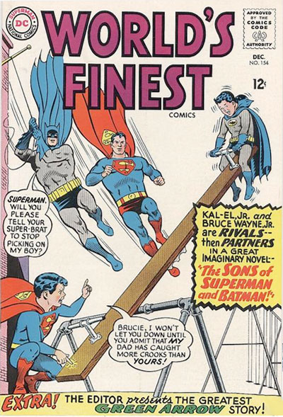 classic comic books - World's Finest # 154 / DC comics cover
