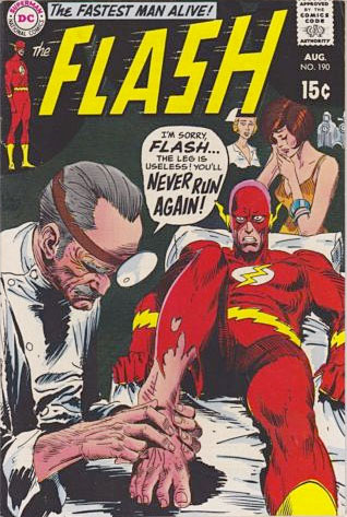 Flash / DC comic cover by Kubert