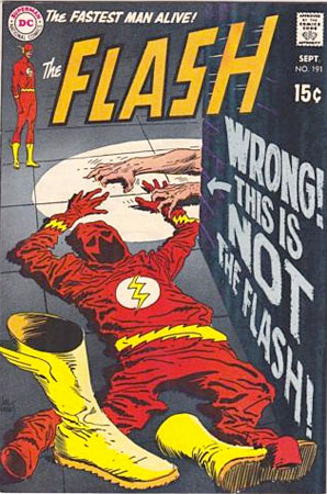 Flash / DC comic cover by Kubert