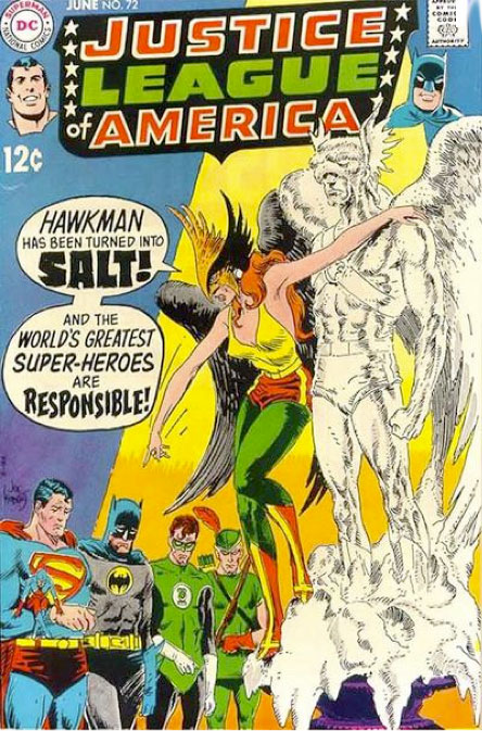 Joe Kubert Justice League cover # 72 1969