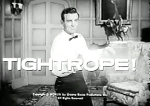 Mike Connors + Tightrope TV show 1963