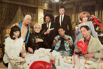 Chevy Chase + cast of Community