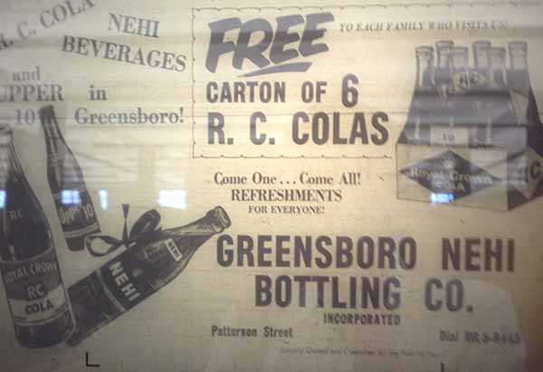 Greensboro NC’s Soda Pop History