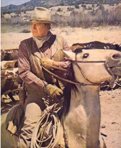John Wayne in the Cowboys