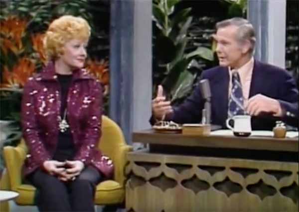 Johnny Carson interviews Lucille Ball