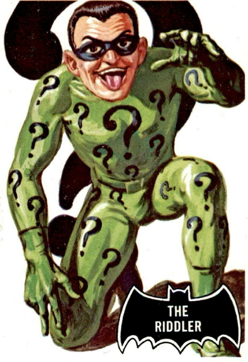 The Riddler Bubble Gum Card