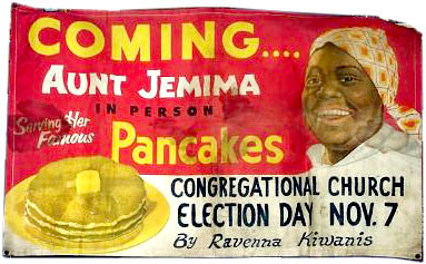 Aunt Jemima banner 1940s.