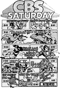 Saturday Morning shows 1976